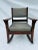 Vintage dark oak Mission style rocker c.1940’s. No makers mark.