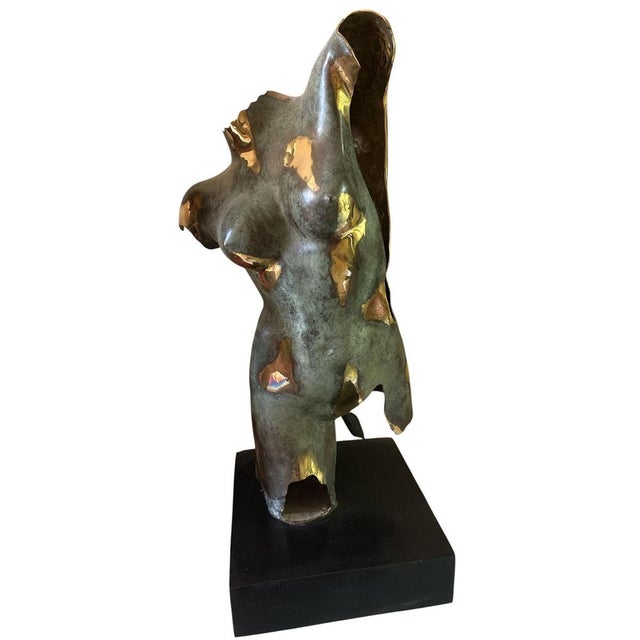 20th Century Bronze Nude Male Sculptures, Set of 2 For Sale - Image 5 of 7
