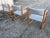 Late 20th Century Late 20th Century Danish Modern Oak Box Chairs on Sled Bases - Set of 6 For Sale - Image 5 of 12