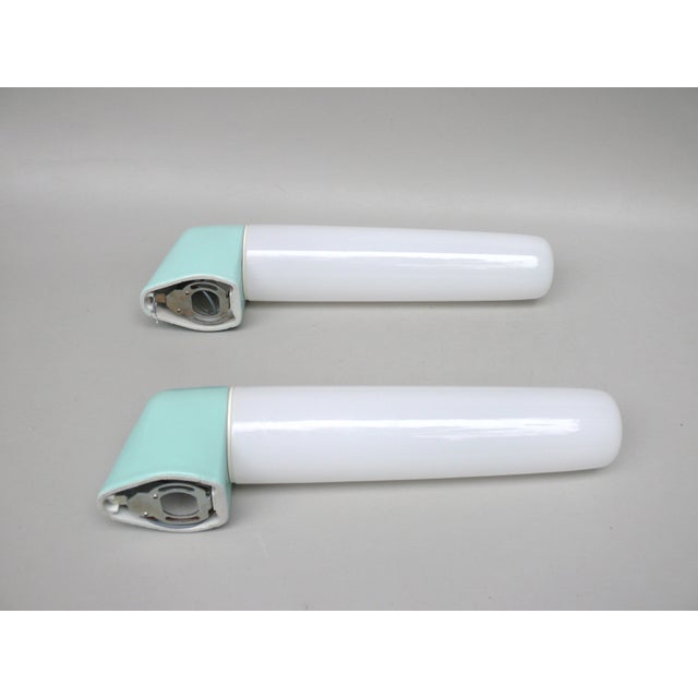 Wilhelm Wagenfeld Glass Mirror Lights by Wilhelm Wagenfeld for Lindner GmbH, Bamberg, 1960, Set of 2 For Sale - Image 4 of 17