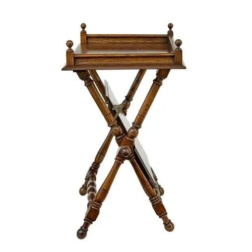 Wood 19th Century Oak Butlers Tray from Bäckaskog Castle, 1890s For Sale - Image 7 of 10