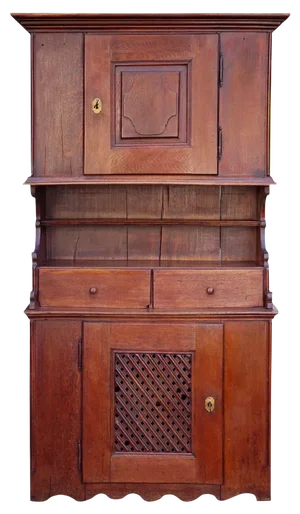 Two-Piece Oak Sideboard