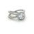 David Yurman, 1.24 Carat Round Brilliant Diamond Crossover Cable Engagement Ring, Size 3.75 For Sale In Chicago - Image 6 of 8