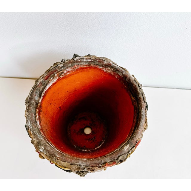 Vintage Memory Ware Clay Sculptural Planter Pot For Sale - Image 11 of 12