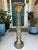 Fine Antique 1800s Verde Antico Marble Column Pedestal Ft. Gilded Corinthian Capital For Sale - Image 15 of 15