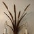 Vintage Italian Gilt Gold Metal Sheaf of Wheat Electric Candle Wall Sconce For Sale - Image 4 of 10