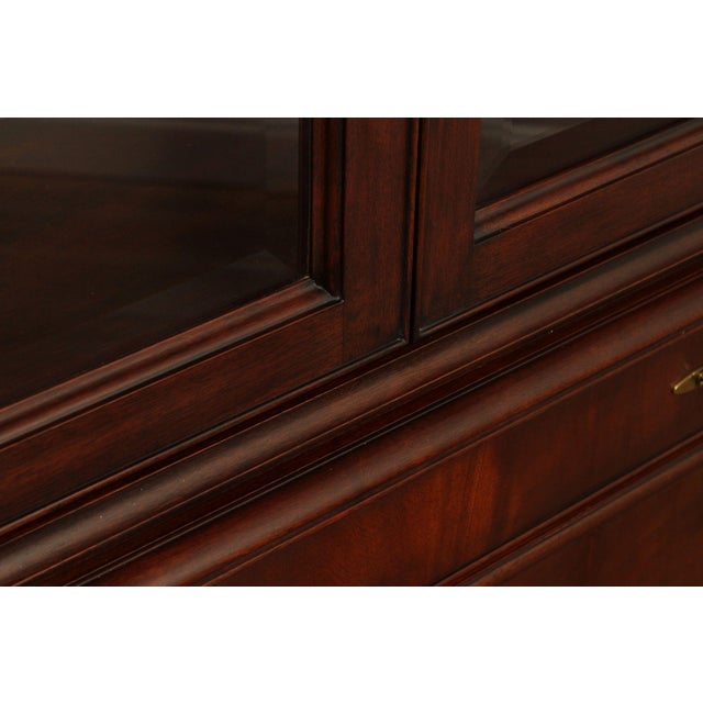 Henkel Harris Regency Style Mahogany Breakfront China Cabinet For Sale - Image 12 of 18