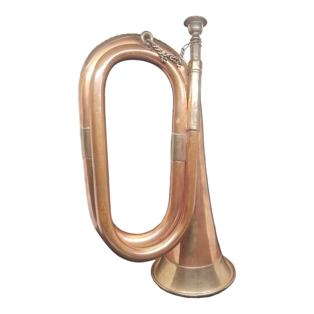 Vintage Brass Bugle Hunting Horn For Sale
