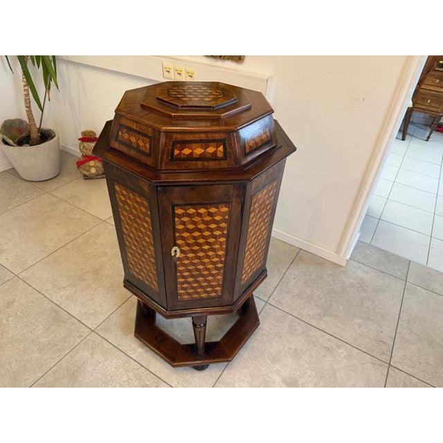 Antique Biedermeier Inlaid Bar For Sale - Image 14 of 18