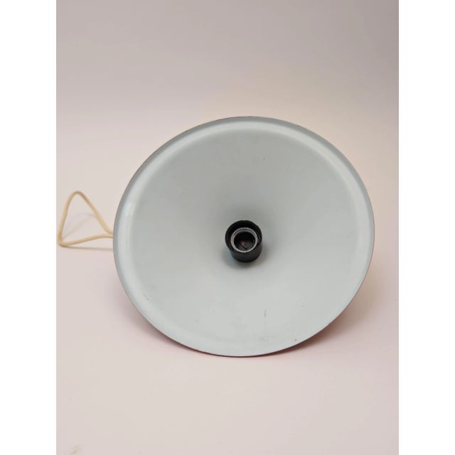 Pair of Mid Century Lamps / Red Hanging Lamps For Sale - Image 4 of 6