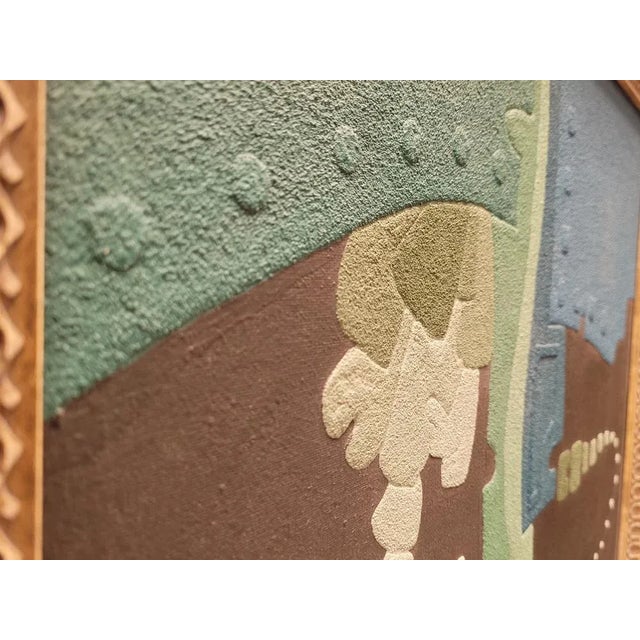 Black Ángel Cuesta, Abstraction, 1989, Acrylic Painting, Framed For Sale - Image 8 of 12