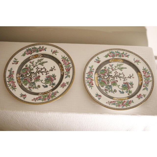 Antique Minton Ironestone soup plates circa 1891 as shown by the bottom mark. Crafted in the famous Staffordshire region...