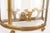 Late 20th Century Vintage Glass and Brass Three Light Wall Sconce For Sale - Image 5 of 9