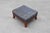 Brown 20th Century Art Deco Upholstered Ottoman with Sabre Legs, France, 1950s For Sale - Image 8 of 11