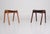 Pair of stools by modernist designer Isamu Kenmochi (1912-1971) for Akita Mokko, Japan, original 1960s edition. Hot-bent...