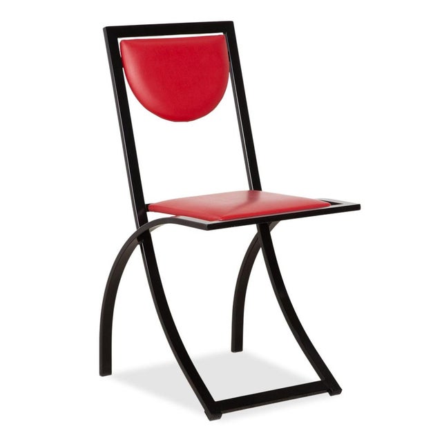 Sinus Chair in Red Leather from KFF For Sale - Image 10 of 10