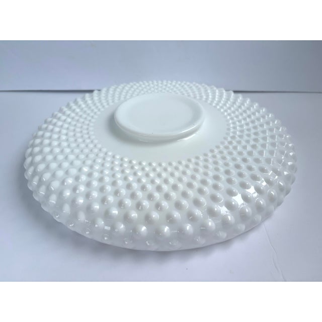 Vintage Fenton White Hobnail Milk Glass Vase & Large Centerpiece Bowl – Set of 2 For Sale - Image 11 of 11
