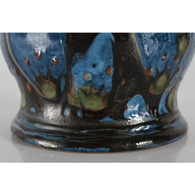 1920s Early 20th Century Art Object Ceramic Flowerpot from Herman A. Kähler, Denmark, 1920s For Sale - Image 5 of 10