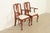 Henkel Harris Henkel Harris Queen Anne Solid Cherry Wood Armchairs, Pair For Sale - Image 4 of 14