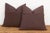 Brown Pair of 18" Orange Flower Suzani Pillow Covers For Sale - Image 8 of 9