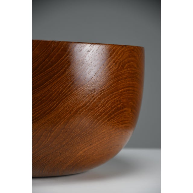 Mid-Century Modern Large Mid-Century Modern Scandinavian Jatoba Wood Bowl, 1960s For Sale - Image 3 of 13