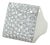 Cartier 18k White Gold and Pave Diamond Ring, Size 6 For Sale