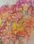 Original Mixed Media Artwork “Orange Soufflé” (Watered Acrylic Painting and Ink on Art Paper); Signed, Framed For Sale In San Diego - Image 6 of 12