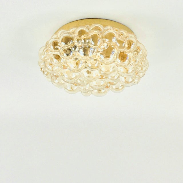 Stunning large bubble glass ceiling light/flush mount designed by helena tynell for limburg, germany's leading glasswork,...