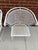 1960s Set of 4 Attributed Woodard Salterini MCM Barrel Back Patio Dining Chairs For Sale - Image 9 of 11