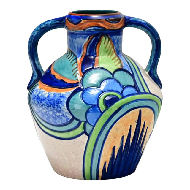 English Art Deco Vase by Thomas Forester For Sale