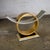 Late 20th Century Art Deco Revival to Postmodern Sofa or Console Table Geometric Gold and Silver Leaf Base For Sale - Image 14 of 18