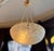 Cream Art Deco Pendant Lights with Electrified Cords from Verrerie D'art Degué, 1930s, Set of 2 For Sale - Image 8 of 18