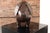 Abercrombie & Fitch Vintage Leather Pig Footstool by Dimitri Omersa for Abercrombie and Fitch For Sale - Image 4 of 18
