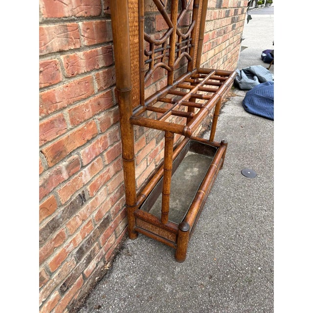 19th Century English Bamboo Hall Tree For Sale - Image 10 of 11