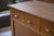 Modernist Art Deco Buffet in Solid Oak – 1940s An elegant low buffet with an architectural design, typical of Art Deco...