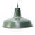 1950s Vintage French Industrial Green Enamel Pendant Light For Sale - Image 5 of 5