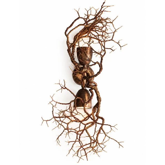 Up & Down Wall Light by Frankie Cesare For Sale - Image 4 of 4
