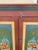 Wood Late 20th Century Country Farmhouse Red & Blue Forest Carved Wardrobe Tv Entertainment Cabinet For Sale - Image 7 of 12