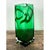 Vintage Polish Emerald Glass Tall Vase For Sale In West Palm - Image 6 of 12