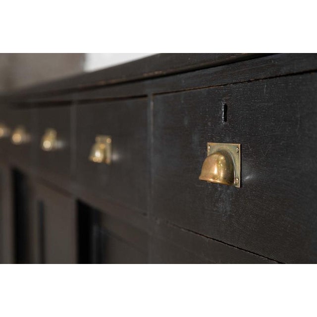 English Ebonised Oak Dresser Base, 1900 For Sale - Image 16 of 18