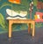Hollywood Regency Herringbone Bamboo Writing Desk For Sale - Image 3 of 13