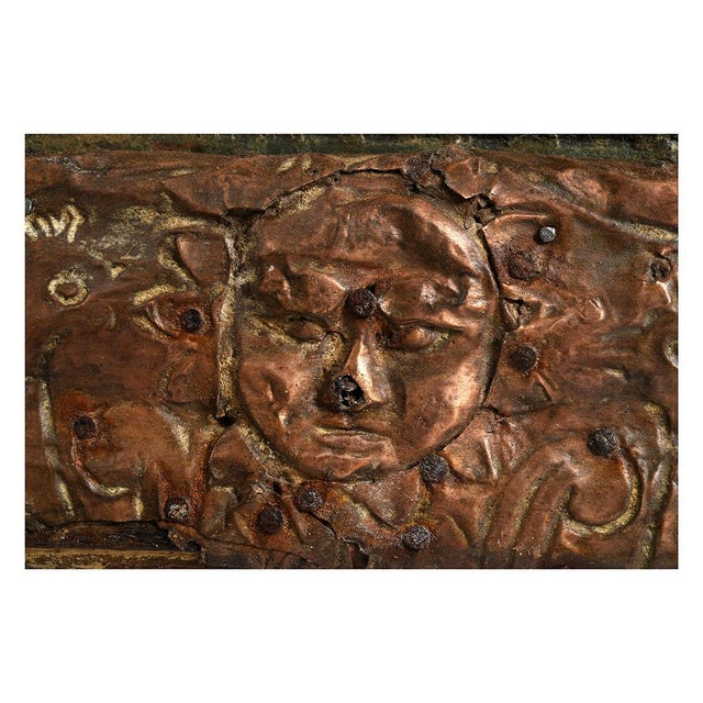 1940s Patinated Wood Bolster, 1940s For Sale - Image 5 of 6