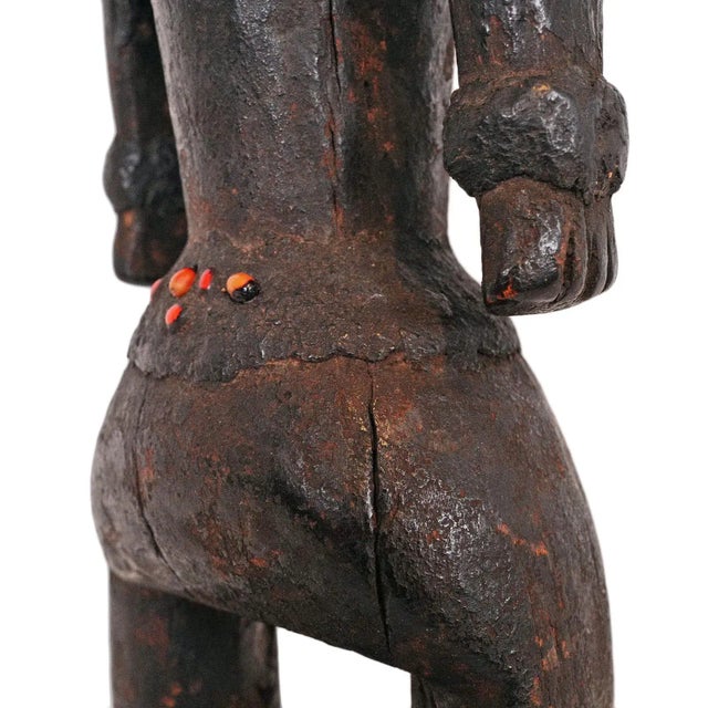 Wood Vintage Early 20th Century Tanzania Seeded Figure For Sale - Image 7 of 9