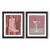 Ole Girl Pearl and Beatrice by Willa Heart in Brimfield Black Frame, Set of 2 Mini Art Prints For Sale