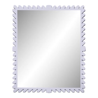 Fleur Home Garden District Coquette Rectangle Mirror in Spring Iris, 24x36 For Sale