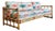 1970s Bamboo Sofa in "Kabul" by Brunschwig & Fils For Sale