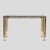 Vintage Italian Console Table in Brass and Chrome Metal, 1970s For Sale - Image 11 of 12