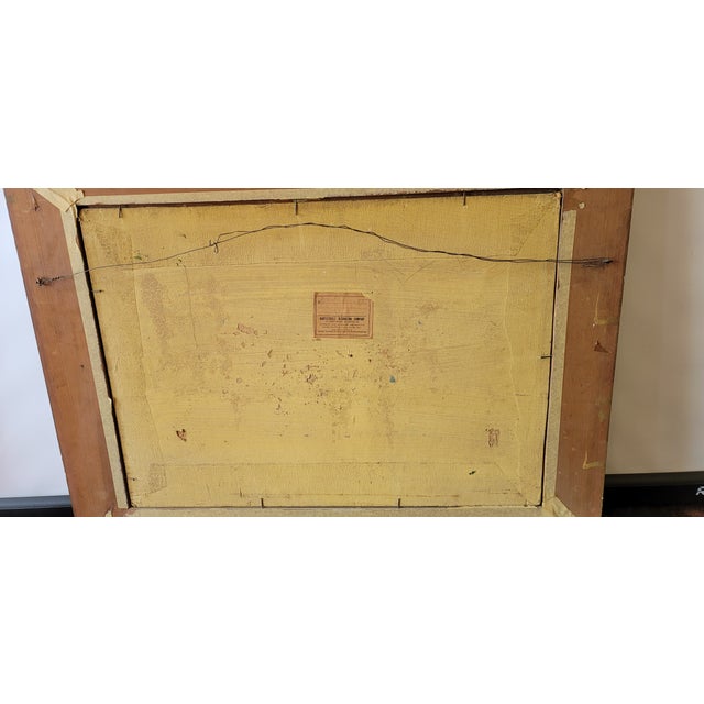 1920s Jefferson Stephan Ward 1876-1946 Sea Scape Painting For Sale - Image 5 of 5