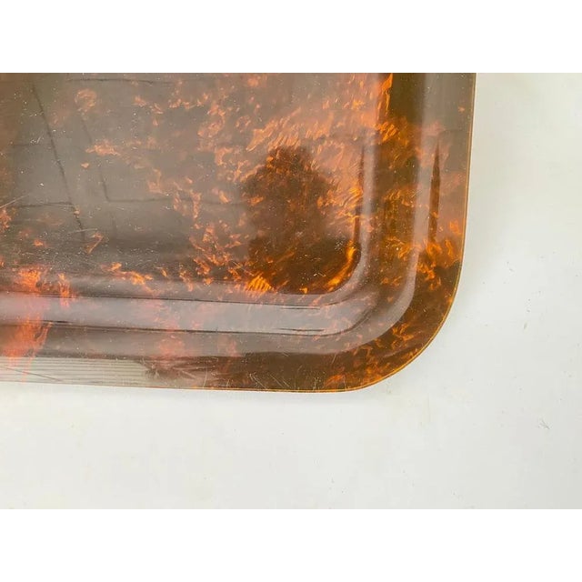 1970s Mid-Century Faux Tortoiseshell Tray attributed Christian Dior, 1970s For Sale - Image 5 of 7