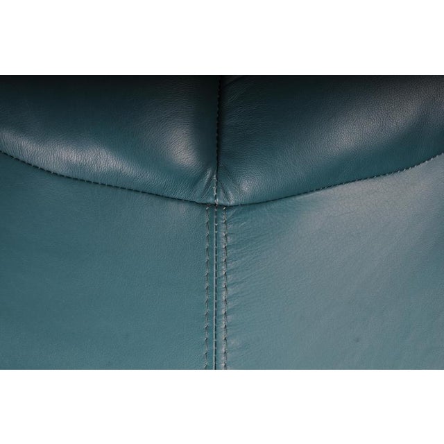 Leather C35 Calypso Lounge Chair by Vittorio Introini for Saporiti For Sale - Image 16 of 18